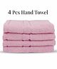 Sassoon Melrose 380 GSM Cotton Hand Towel Set of 4 - Pink
