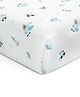 The White Cradle Flat Bed Sheet for Baby Cot & Mattress Koala Print - Blue 
