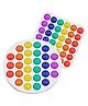 YAMAMA Pop Bubble Stress Relieving Silicone Square And Round Pop It Fidget Toy Pack of 2 - Multicolor