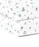 The White Cradle Pure Organic Cotton Fitted Cot Sheet Pack of 2 - Multicolour