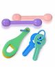 Enorme 3 in 1 Soother Teether Toys Pack of 4 - Multicolor