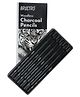 Brustro Woodless Charcoal Pencil Set of 6 - Black
