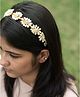 CHOKO Pearl Beaded Flower Hair Band - Off White