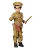 BookMyCostume Full Sleeves Indian Police Commissioner Profession Community Helper Fancy Dress Kids Costume With Props - Khaki