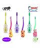 MAXI Junior Toothbrush Pack of 6 - Multicolour