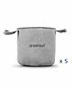 DivyaKosh Fabric Grow Bags Pack Of 5 - Grey