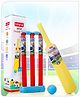 Babyhug Junior Cricket Set  Yellow & Red | Lightweight & Durable | Perfect Outdoor Play & Sports Training | Enhance Team Play & Coordination | BIS Certified