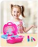 Babyhug My Vanity Makeup Suitcase Playset -21 Pieces | Portable Vanity Case With Pretend Makeup & Accessories | Promotes Creativity, Social Interaction & Role Play Skills | BIS Certified