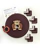 BabySafeHouse Multi Edge Guard Door Stopper and Corner Protector - Brown