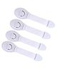BabySafeHouse Cabinet Latch Lock Pack of 4 - White