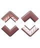 BabySafeHouse 4 Piece Furniture & Table Corner Edge Guards - Brown