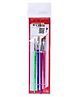 Camlin Champ Brushes Series 65 Pack of 4 Flat Brushes - Multicolor