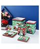 A Vintage Affair Santa & Snowman Snack Container Pack of 3 - Green