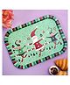 A Vintage Affair Santa & The Elves Tray - Green