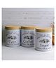A Vintage Affair Homemade Vintage Storage Tins Pack of 3 - White