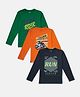 PALM TREE Full Sleeves T-Shirt Text Print Set of 3 - Multicolour