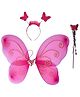 MOMISY Butterfly Wings Costume Set For Baby Girl - Pink