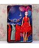 KV Impex Doll with Accessories Red - Height 27 cm