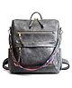 MOMISY Vintage Waterproof Leather Handbag - Grey
