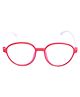Spiky Silica Gel Oval Blue Block Frame - Red