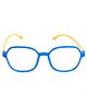 Spiky Silica Gel Oval Blue Block Frame - Blue