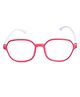Spiky Silica Gel Oval Blue Block Frame - Red