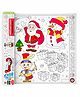 Inkmeo Christmas Carols Giant Reusable Colouring Poster - White