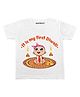KNITROOT Diwali Theme Half Sleeves Baby Print Tee - White