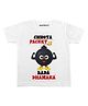 KNITROOT Half Sleeves Chhota Packet Bada Dhamaka Diwali Theme Tee - White
