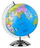 Fiddlerz Educational World Globe for Kids with Metallic Base and Rotating Design Learn Continents, Oceans, and Countries Geography Learning Toy