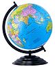 Fiddlerz Educational World Globe for Kids with Metallic Base and Rotating Design Learn Continents Oceans and Countries Geography Learning Toy - Black