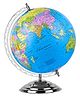 Fiddlerz Educational World Globe for Kids and Adults 360° Rotating Desktop Globe with Metal Stand Detailed Geographic Features Perfect for Learning and Home Décor