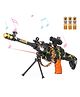 Fiddlerz Toy Machine Gun for Kids with Lights Sound Effects and Rotating Barrel Action Includes Tripod and Ammo Belt Fun Military Role-Play Toy for Boys and Girls
