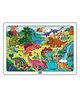 Mini Leaves 35 Pieces Wooden Dinosaur Jigsaw Puzzle with Knowledge Booster Cards