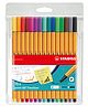 STABILO Fineliner Point 88 Pack of 15 - Multicolour 