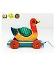 A&A Kreative Box Wooden Pull Along Duck Toy - Multicolour