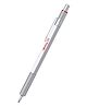 ROTRING 600 Series Medium Point Black Ink Ballpoint Pen - Silver
