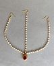 Tiny Closet Diamond Drop Maangtika - Maroon