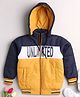 TOONYPORT  Full Sleeves Color Blocked Hooded Jacket - Blue