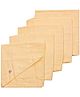 Tinycare Square Cloth Baby Nappy Extra Large Pack of 5 - Peach