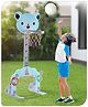Babyhug 3-in-1 Multi-Activity Playset -Blue | Mini-Athlete Design Combining Basketball, Football & Ring-Toss Zones | Builds Motor Skills & Coordination | BIS Certified