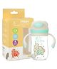 R for Rabbit Premium Hippo Baby Straw Sipper Bottle |10 fl oz | Anti Spill Sippy Cup with Soft Silicone Straw BPA Free & Non Toxic for Baby or Kids of 12 Months -(300 ml Green)