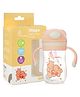 R for Rabbit Premium Hippo Baby Straw Sipper Bottle |10 fl oz | Anti Spill Sippy Cup with Soft Silicone Straw BPA Free & Non-Toxic for Baby or Kids of 12 Months -(300 ml Yellow)