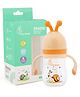 R for Rabbit Snozzy Baby Spout Sippy Cup 240 ML Bottle, PP Baby Spour Sipper, Soft Silicon Spout for Baby, Kids of 6 Months + ( Yellow)