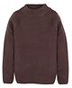 RVK Full Sleeves Solid Colour Sweater - Brown