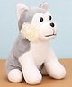 Dimpy Stuff Puppy Soft Toy Grey - Height 20 cm
