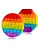 Toyshine Octagon & Circle Fidget Pop Up Pack of 2 - Multicolor