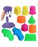 Toyshine Creative Sand With Castle Moulds Violet - 1 Kg
