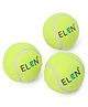MS Tennis Ball with Header Card Pack of 3 - Green