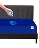Mattress Protector Water Proof Breathable Stretchable Fitted  72 X 60 Inch for Double- Bed ( queen-size )with Elastic Strap Water Resistant Ultra Soft Hypoallergenic Bed Cover( Royal Blue )